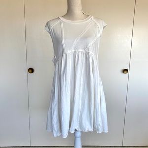 NWT Urban Outfitters White Casual Patchwork T-shirt Dress